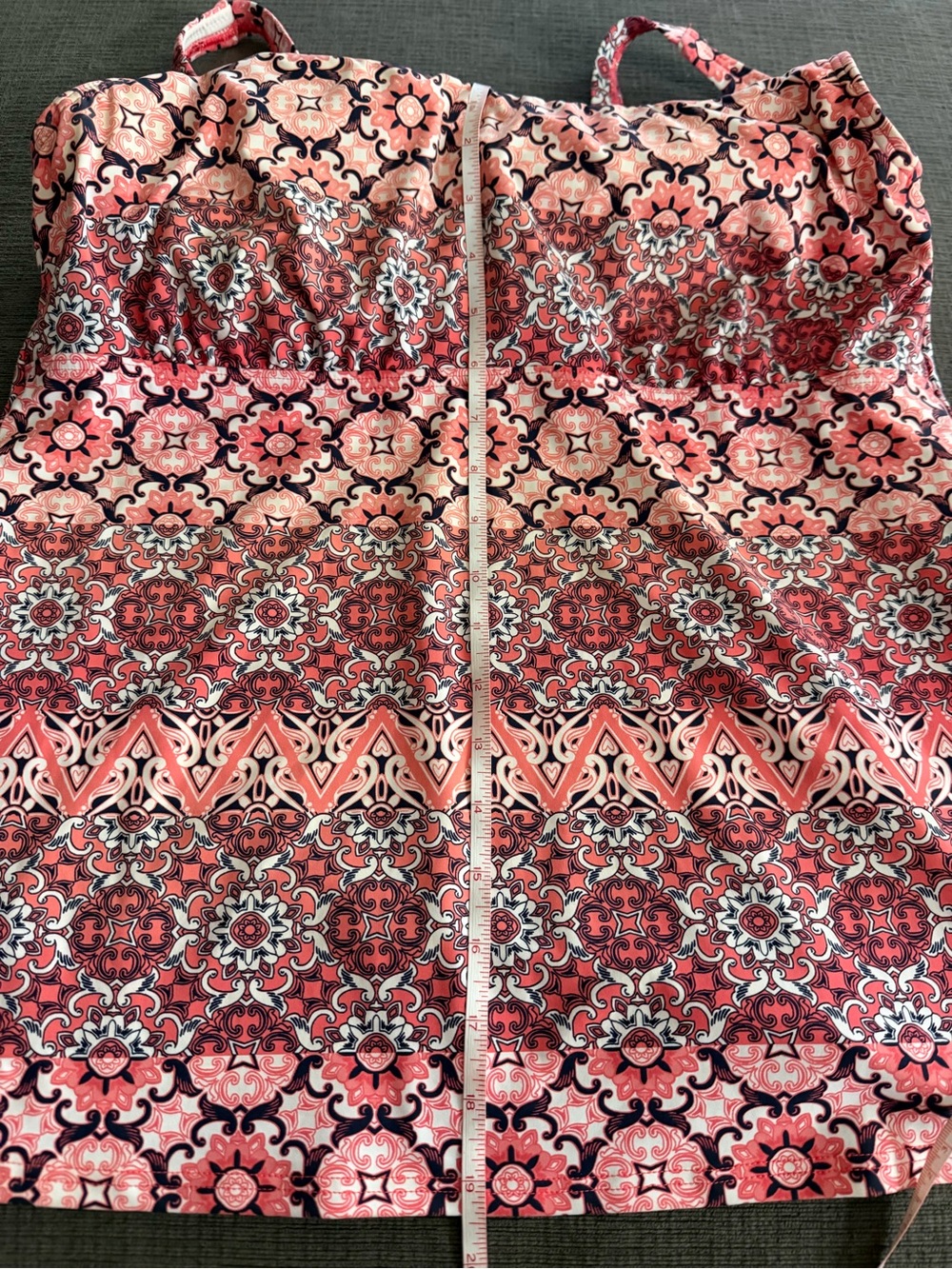 Womens LANDS’END Underwire Tankini Swim Top Size 16D - Picture 12 of 14